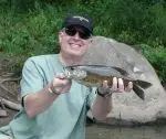 Steve Moore with Smallie