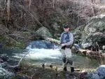 Steve on the Rose River