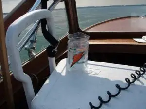 Thoughtful redecoration of the boat involves changing the piss can from a milk jug to a gatorade bottle… and starts all sorts of arguments and comments that the mouth is not wide enough to be usable