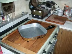 You can make anything as long as you can do it in an electric skillet because the stove doesn't work