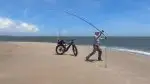 Casting on the beach