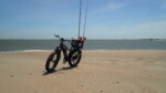 eBike on Beach with ocean