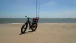 eBike on Beach with ocean