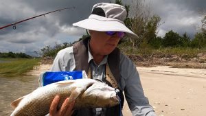 Redfish with ice pack