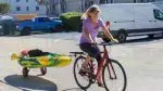 Kayak Towbar in use